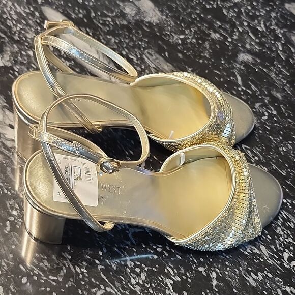 BRAND NEW NINE WEST WOMEN’S BLOCK HEEL SANDALS - Picture 6 of 16